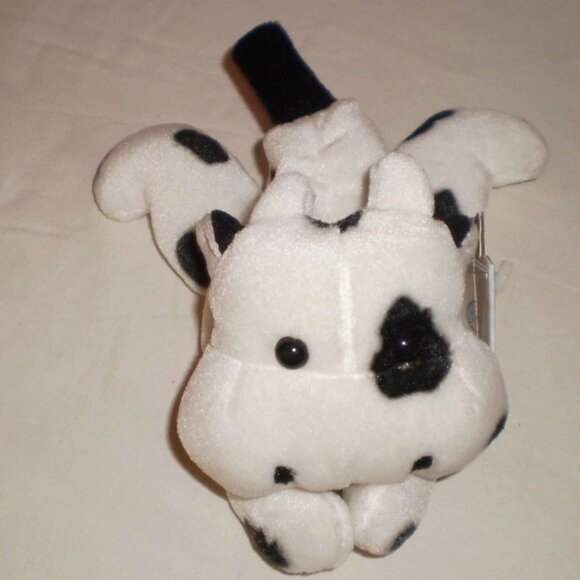 Huggables Soft Toy Beanie Plush Laying Cow Farm Anima - Picture 3 of 4